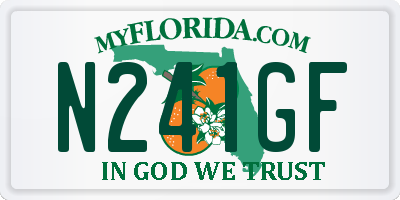 FL license plate N241GF