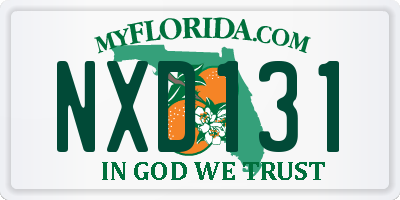 FL license plate NXD131