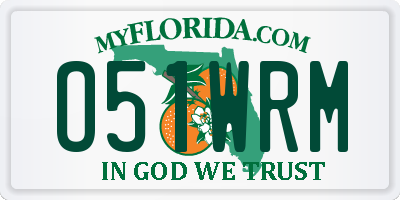 FL license plate O51WRM