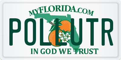 FL license plate POLLUTR