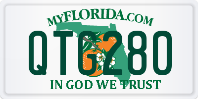 FL license plate QTG280