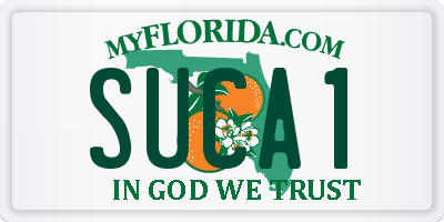 FL license plate SUCA1