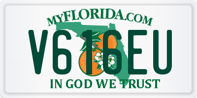 FL license plate V616EU