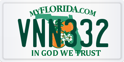 FL license plate VNN332