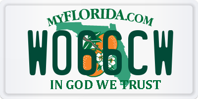 FL license plate W066CW