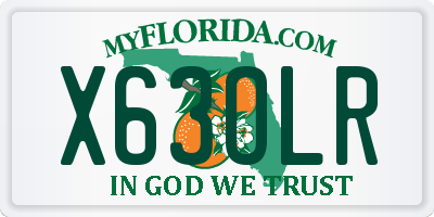 FL license plate X63OLR
