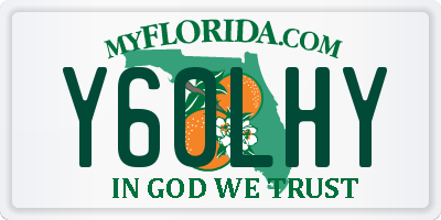 FL license plate Y60LHY