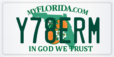 FL license plate Y78ERM
