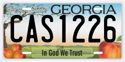 GA license plate CAS1226