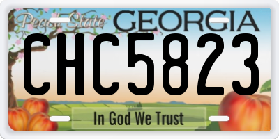 GA license plate CHC5823