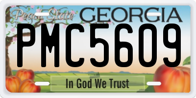 GA license plate PMC5609