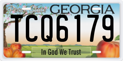 GA license plate TCQ6179