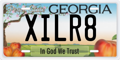 GA license plate XILR8