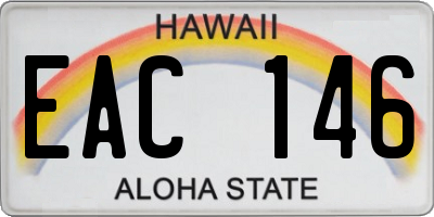 HI license plate EAC146