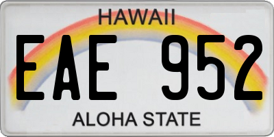 HI license plate EAE952