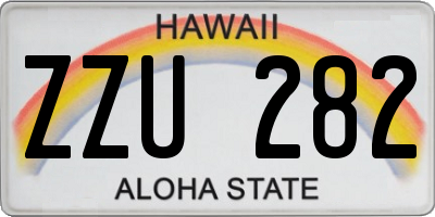 HI license plate ZZU282