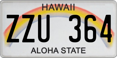 HI license plate ZZU364