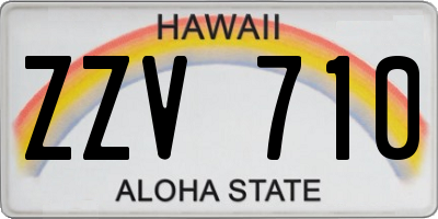 HI license plate ZZV710