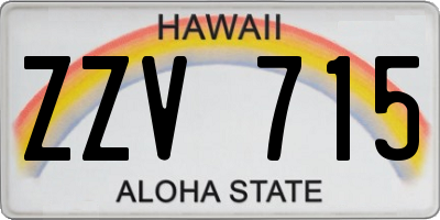 HI license plate ZZV715