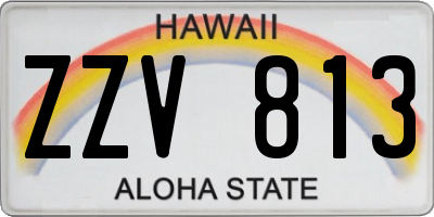 HI license plate ZZV813