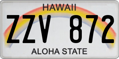 HI license plate ZZV872