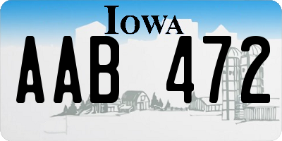 IA license plate AAB472