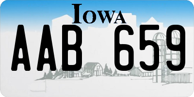 IA license plate AAB659