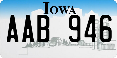 IA license plate AAB946