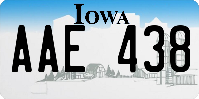 IA license plate AAE438