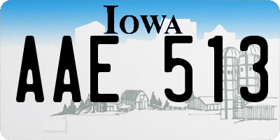 IA license plate AAE513
