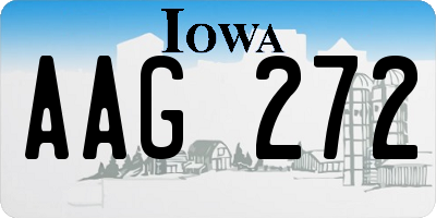 IA license plate AAG272