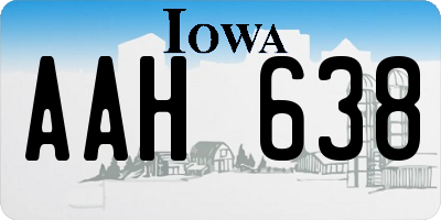 IA license plate AAH638
