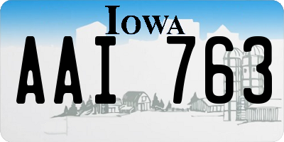 IA license plate AAI763