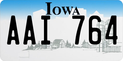 IA license plate AAI764