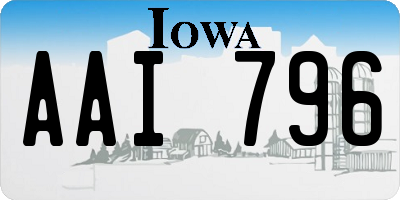 IA license plate AAI796