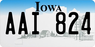 IA license plate AAI824