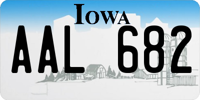 IA license plate AAL682