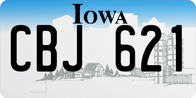 IA license plate CBJ621
