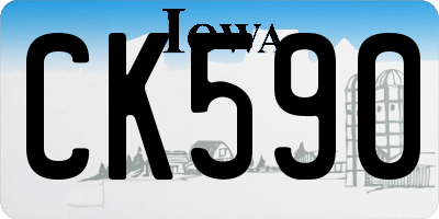 IA license plate CK590