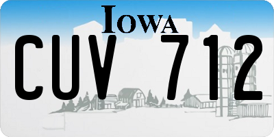 IA license plate CUV712
