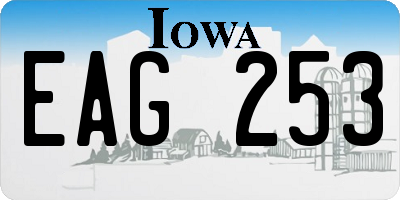 IA license plate EAG253