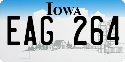 IA license plate EAG264