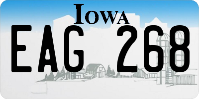 IA license plate EAG268