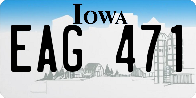 IA license plate EAG471