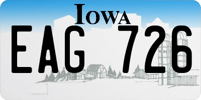 IA license plate EAG726