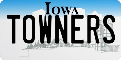 IA license plate TOWNERS