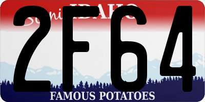 ID license plate 2F64