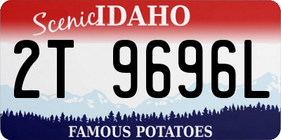 ID license plate 2T9696L