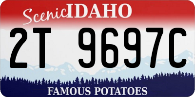 ID license plate 2T9697C