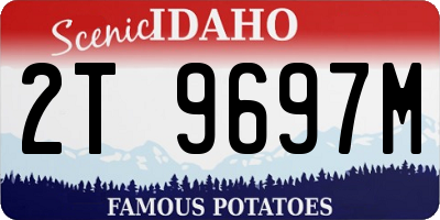 ID license plate 2T9697M